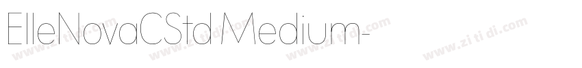 ElleNovaCStd Medium字体转换